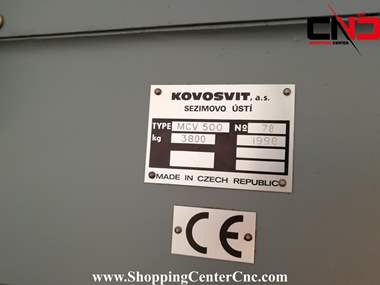 فرز سی ان سی سه محور MAS MCV 500 ساخت جمهوری چک